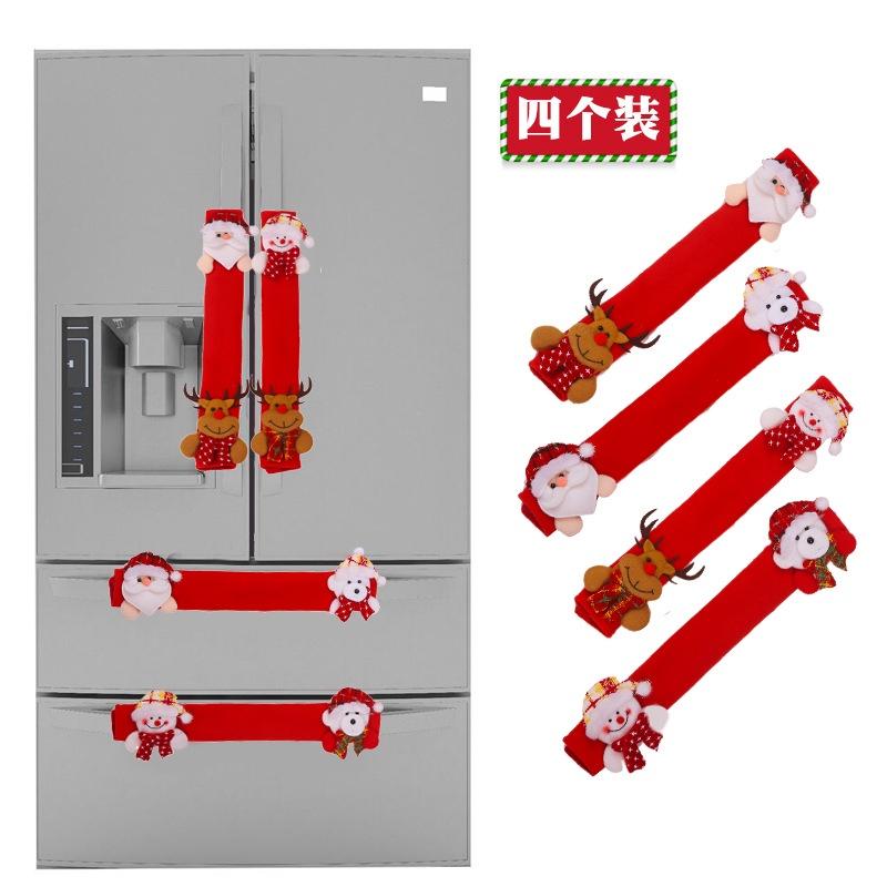 Plaid Red Stylish Fridge Handle Glove Add A Pop Of Color To Your Refrigerator For Christmas