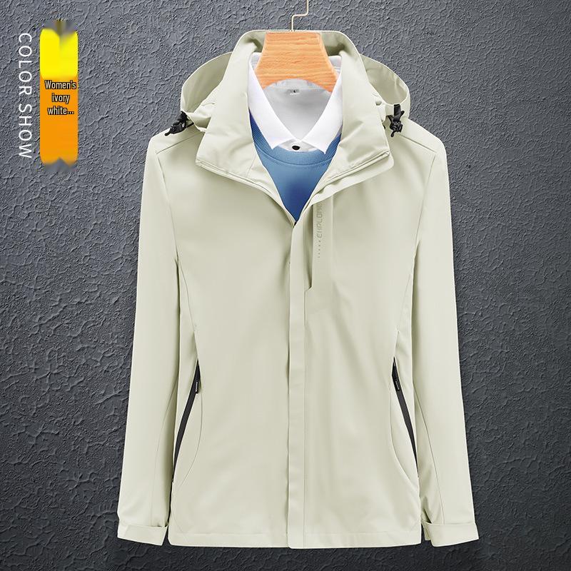 Unisex Thin Windproof Waterproof Spring/Autumn Outdoor Shell Jacket, Single Layer, Ideal for Mountaineering.