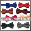 [One Limitation] Bow Tie, Solid Color, FormalCasual, Stylish, Velvet, Men'sWomen's, NK036 (Moss Green)