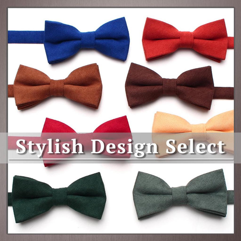[One Limitation] Bow Tie, Solid Color, FormalCasual, Stylish, Velvet, Men'sWomen's, NK036 (Moss Green)