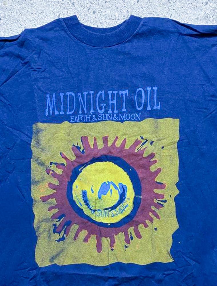 Midnight Oil Earth amp; Sun amp; Moon Royal Shirt 100% Cotton Adult Tee BL2.175 Unisex T-Shirt XXL