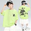Boys' Short sleeved Thin T-shirt 2026 New Mid to Large Children's Summer Top Children's Quick drying Fried Street Summer Fashion T