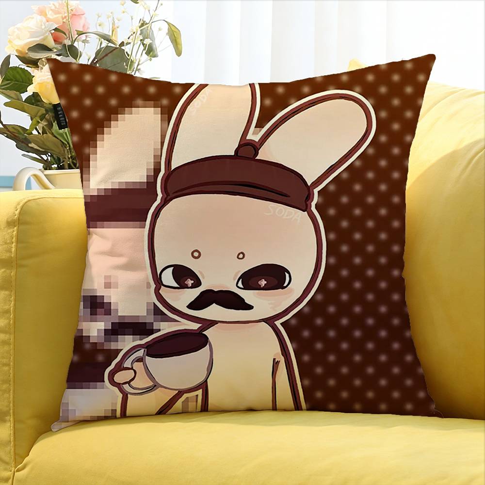 Game Animal Hospital Barney Various Sizes Square Pillow Case For Car Home Bedchamber Decor