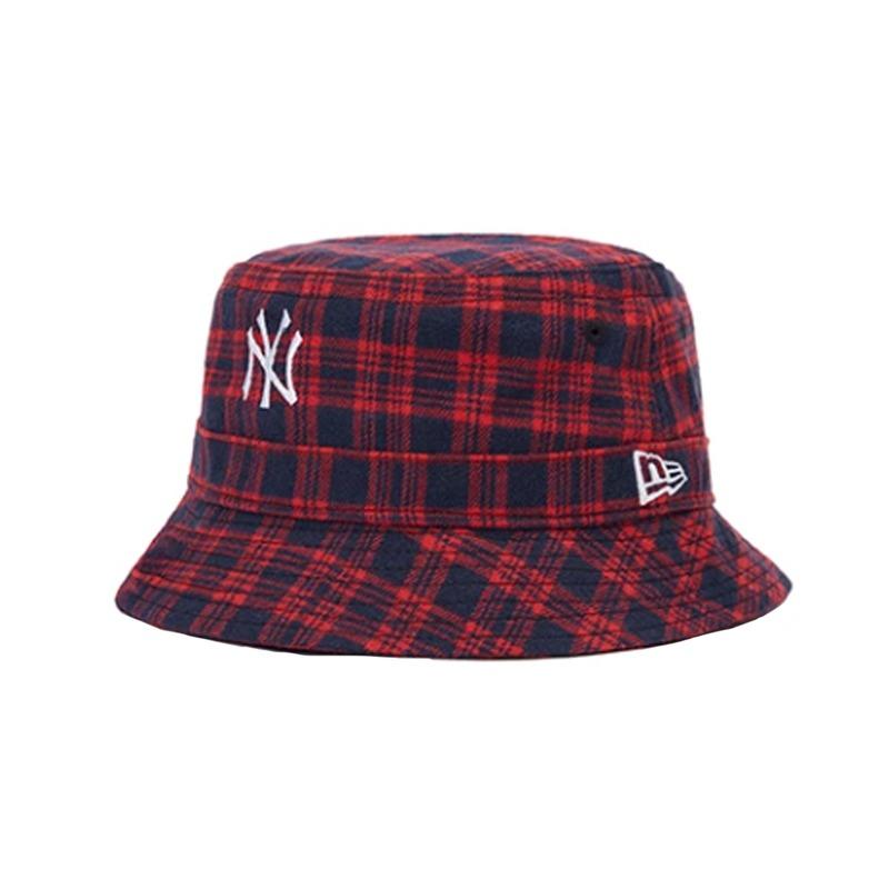 New Era Embroidered logo flannel bucket