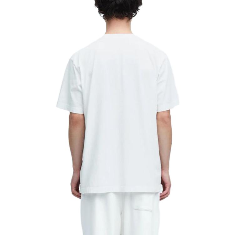 UNIQLO Loose Fit Round Neck Short Sleeve T-Shirt With Cartoon Graphic Print Unisex Tops White 455803-00