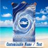Beach Towel Custom Name Text, Quick Dry Large Towel For Beach HomeBrighton & Hove Albion Football