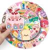 50pcs Waterproof Oil Painting Style Cartoon Graffiti Stickers for DIY Phone Cases and Suitcases