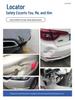 Rubber Plastic Wheel Stopper with Nails - Parking Lot & Garage Positioner
