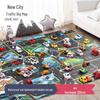Kids' City Traffic Play Mat 130x100 - New Edition: Pure English Parking Scene