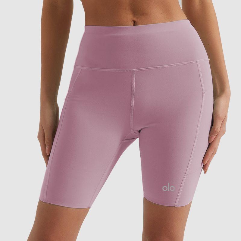Ola Breeze Summer Thin Yoga Shorts Fifth Pants Women's Hip Lift Quick-Drying High Waist Seamless Fitness Cycling Pants