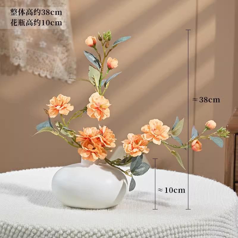 

Camellia simulated flower fake flower arrangement plastic flower living room flowerdecoration