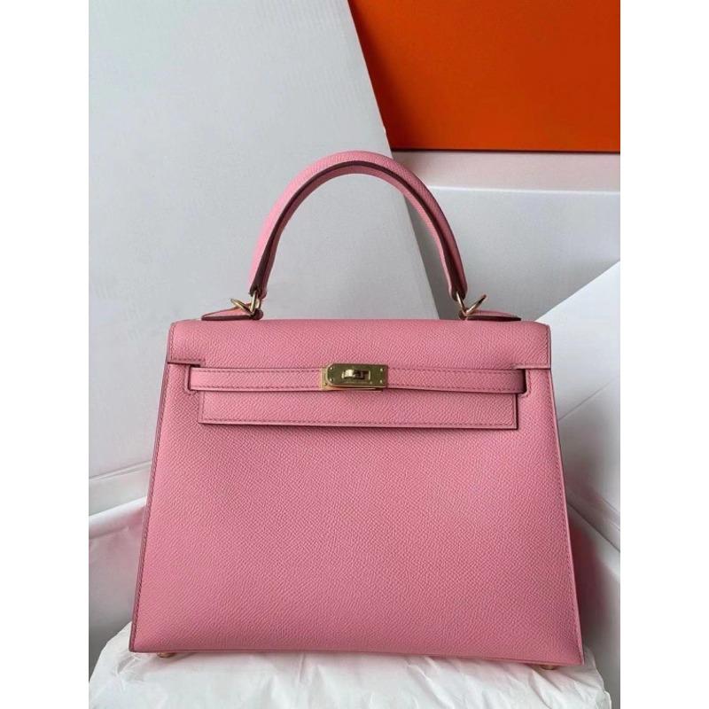 Halbhandgefertigt Leder KL Tasche zweite Generation Palmenmuster tragbar Schulter Umhängetasche Damen Pendeln 25cm leichter Luxus