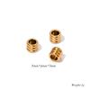 Wholesale 20pcs  2.5/3/4/5/6mm Stainless Steel Big Hole Loose Beads Spacer Beads for DIY Jewelry Making