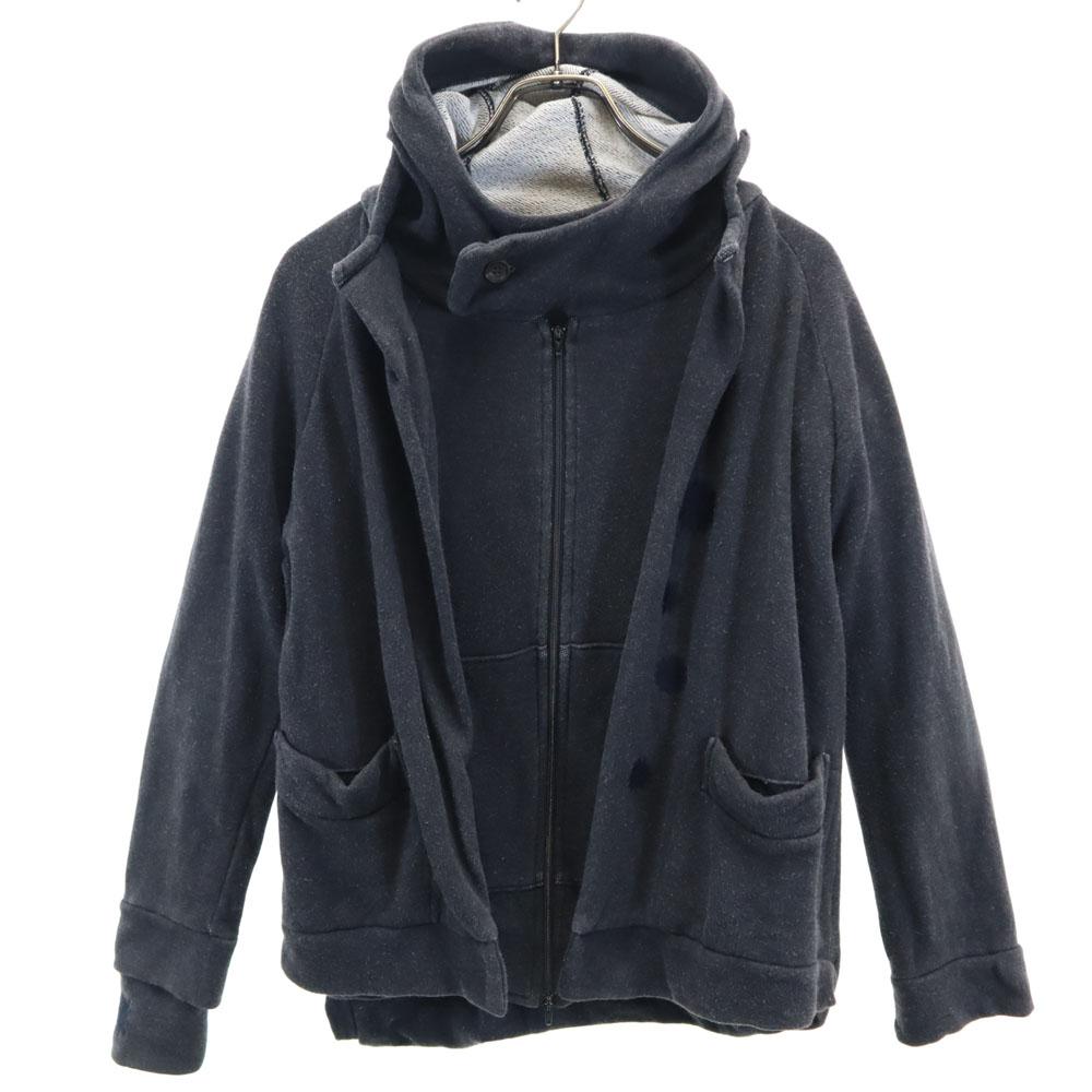 

Y s made in Japan Long sleeve Layered Sweatshirt Zip hoodie Men s Used