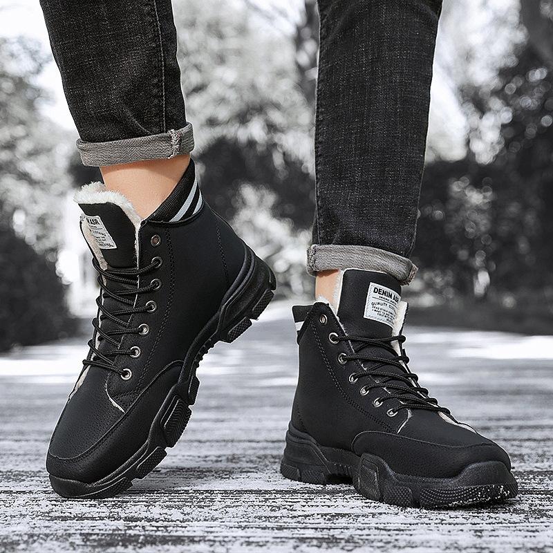 Men Shoes Winter Sneakers Suede Leather Tenis Trainers Mans Footwear Warm Winter Shoes Basket Homme Mens Shoes Casual Plus 69k