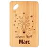 Cutting Board - PLANETEE - Merry Christmas Marc Deer - Bamboo - Engraved - Christmas Pattern