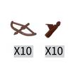 MOC Medieval Building Blocks Character Parts Model Toy Castle Knight Soldier Sword Bow Armor Shield Spear Piercing Parts Bricks