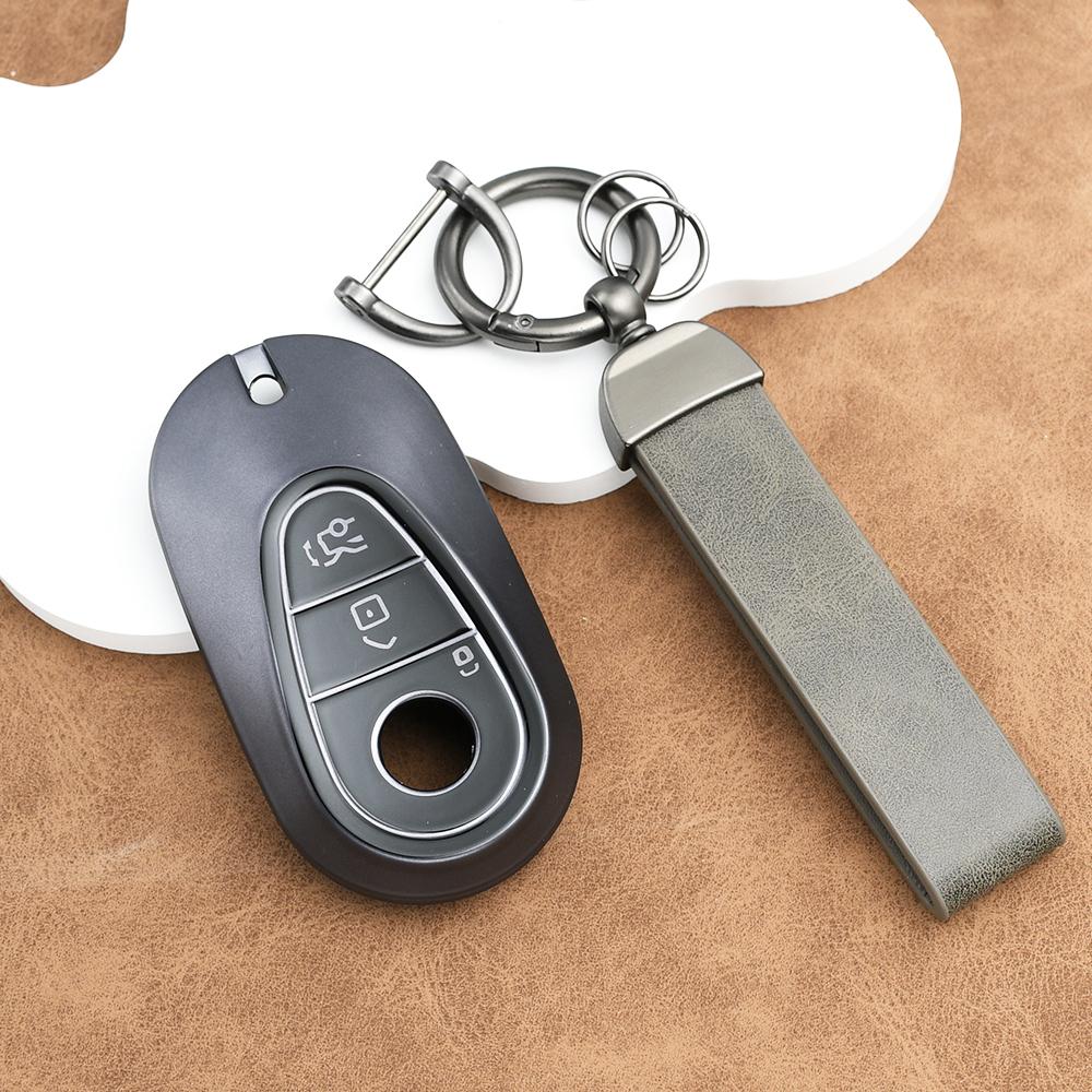 TPU Gun Grey Car Key Case Cover Keyless Auto Shell Fob Bag for Mercedes Benz S400 S450 S500 C S Class W206 W223 S350 C260 C300