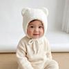 Solid Color Winter Baby Hat Breathable Toddler's Knitted Hat Baby Beanie Cap  Photography Props