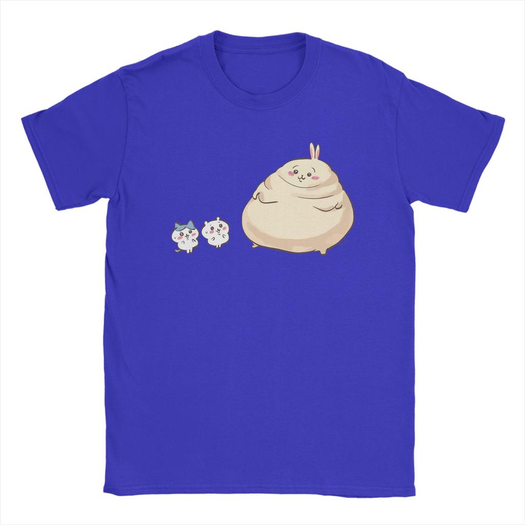 Unisex Chiikawas Usagi Hachiware T Shirt 100 Cotton Tops Leisure Short Sleeve Round Neck Tee Shirt Plus Size Tshirt