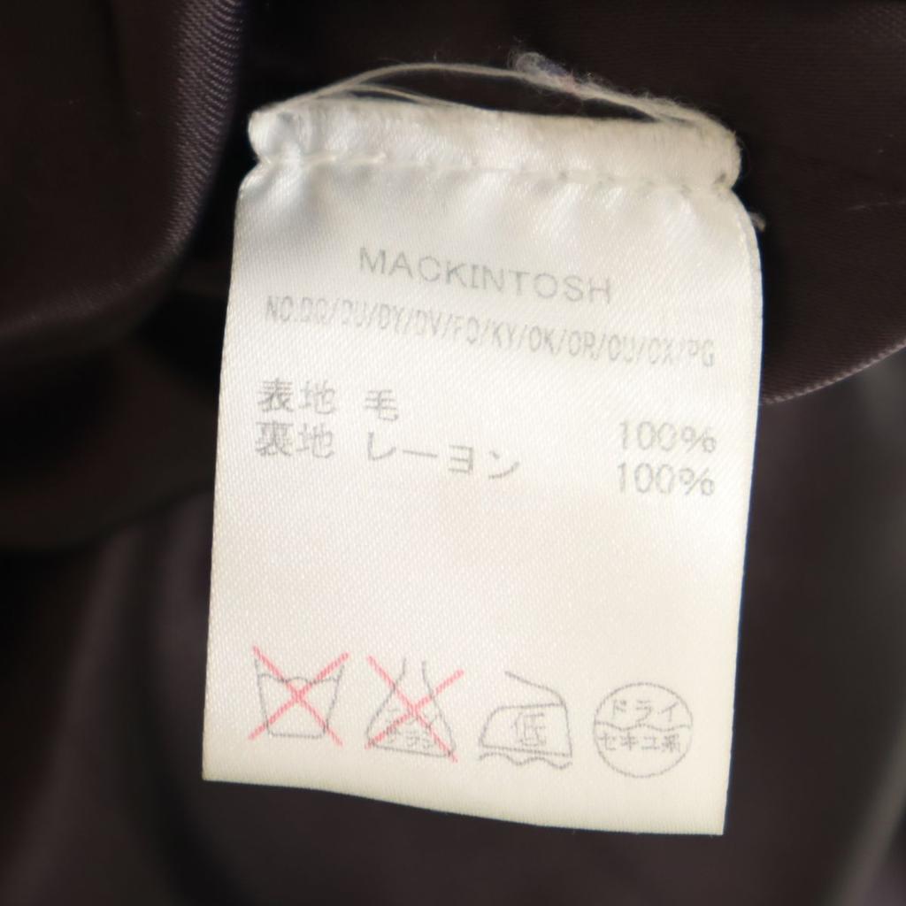 Mackintosh Scottish Wool Stainless Collar Coat 32 Navy Women Used