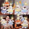 Adorable Singing Birthday Cake Plush Dog Koala And Fox Toy Gift For Kids