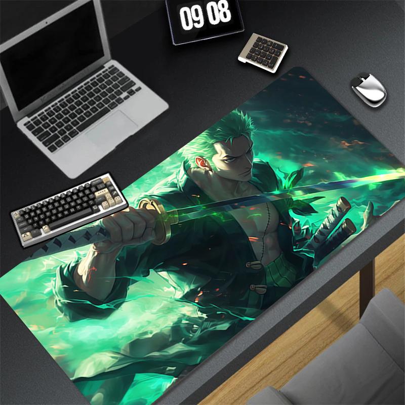 Mousepad Pattern Game Pad HD Rubber Mouse Pad PC Accessories Desk Mat Non Slip Office Table Mat Oone Ppiece Zoro Keyboard Pad