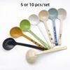 5 of 10 stuks set wit rood blauw hot pot Noedelslepels lange steel ronde plastic soeplepel melamine servies Koreaanse soeplepel