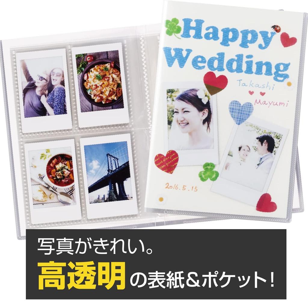 Von SEKISUI Pakkun Instax Instax Instax Fasst bis zu 64 Instax-Fotos in 1 Instax Visitenkarte Bonus Danke Sticker enthalten [Set 2] Album, Buch, Datei,