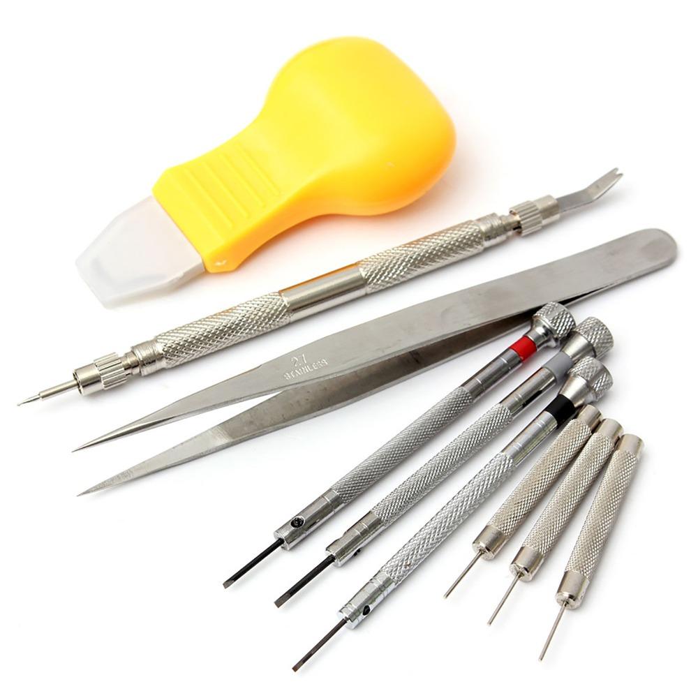 14Pcs With hammer Watch Repair Tool Portable Case Opener Maintenance Set  Daily maintenance