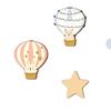 5 Pcs Star Cloud Hot Air Balloon Nursery Decor Boho Wooden Wall Hanging Sign for Bedroom Classroom Playroom Baby Shower Decoration
