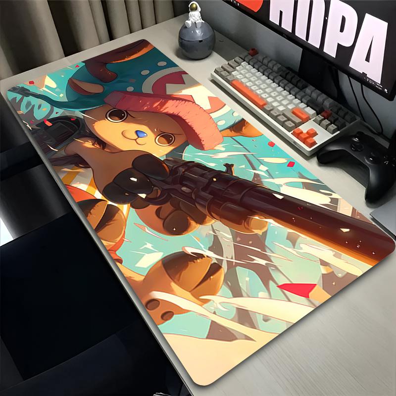 Large Mouse Pad Kawaii Computer Mousepads One Piece Tony Tony Chopper Anime Mousepad Antifray Game Keyboard Pad Rubber Mausepad