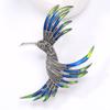 Japan Og Sør-Korea Søt Kreativ Kolibri Brosje Mote Legering Emalje Oljedråpe Diamant Nål Smykker