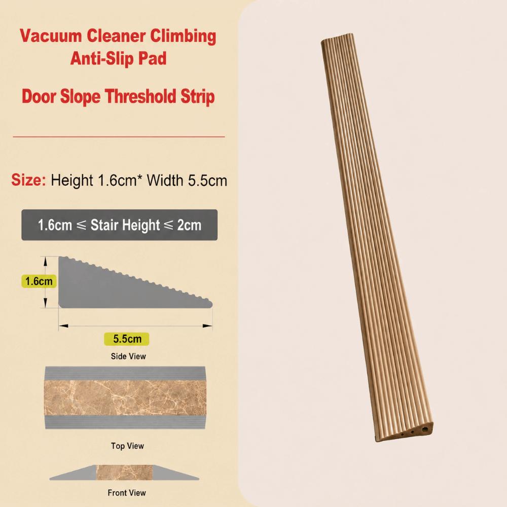 1M Self-adhesive Threshold Ramp Bendable Door Sill Pad Robot Vacuum Pass