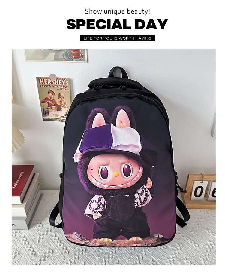 SchultaschenRucksack Lässig Vielseitig Modetrend Rucksack Mittelschule College-Student Schultasche Niedlicher Cartoon Dame CLE