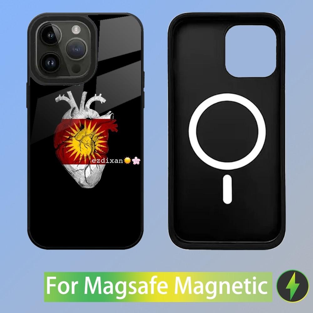 

Yazidi Flag Ezidxan Phone Case For iPhone 15,14,13,12,11,Plus,Pro,Max Mini Magsafe Magnetic Wireless Charging iPhone13