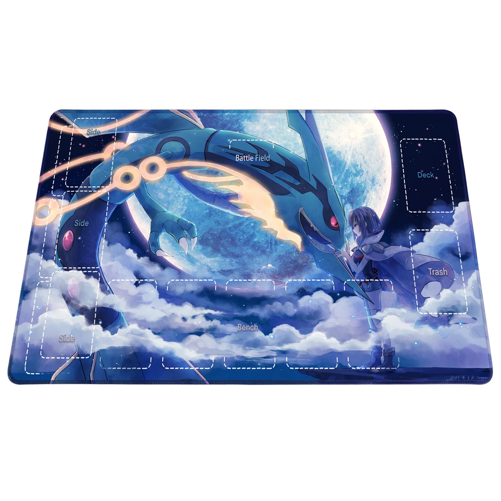 

Карточная игра Namioka Идеально подходит для соревнований и казуальной игры Игровой коврик Sky and Mat, Плеймат, 60x35см, Не складывающийся, - Готов к турниру (Голубой океан,