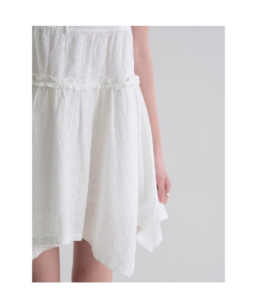 8SECONDS Eyelet Mini Dress White