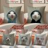Weiche entzückende Kwaii Anime niedliche Maus Kissenbezug Leinen Kissenbezug Hülle Weiche Dekoration für Sofa Wohnzimmer