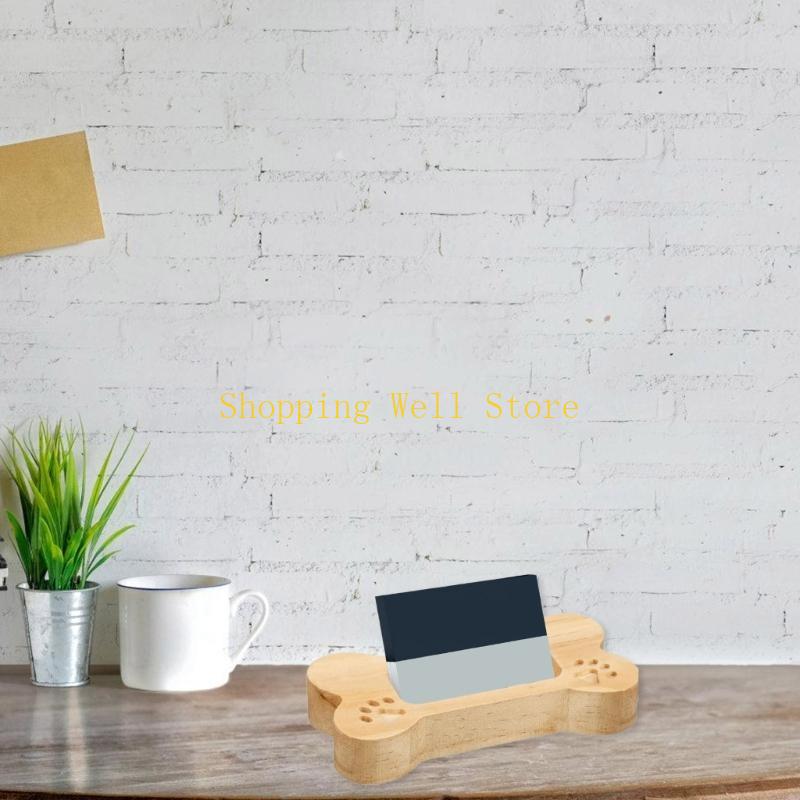 KX4B Portable Card Display Stand Sturdy Desk Storage Rack Home Accessory for Professional Charm Paws 2 Pieces Set