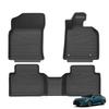 LUCKEASY Right Drive for Toyota Camry XV70 Hybrid Version 2018-2024 TPE Car Floor Mats Trunk Pad All-Weather Accessories Black