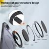 KEYSION Shockproof Matte Transparent Case for MagSafe for iPhone 17 17 Air 360° Rotating Magnetic Ring Stand Phone Back Cover