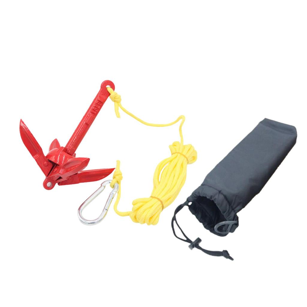Boat Anchor 0.7kg Carbon Steel Compact Foldable Claw Professional Premium