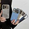 New Cloth Plating Learther Phone Case for iPhone 17 Air 16 13 14 12 15 Pro Max Plus  Camera Lens Protector Hard Cover