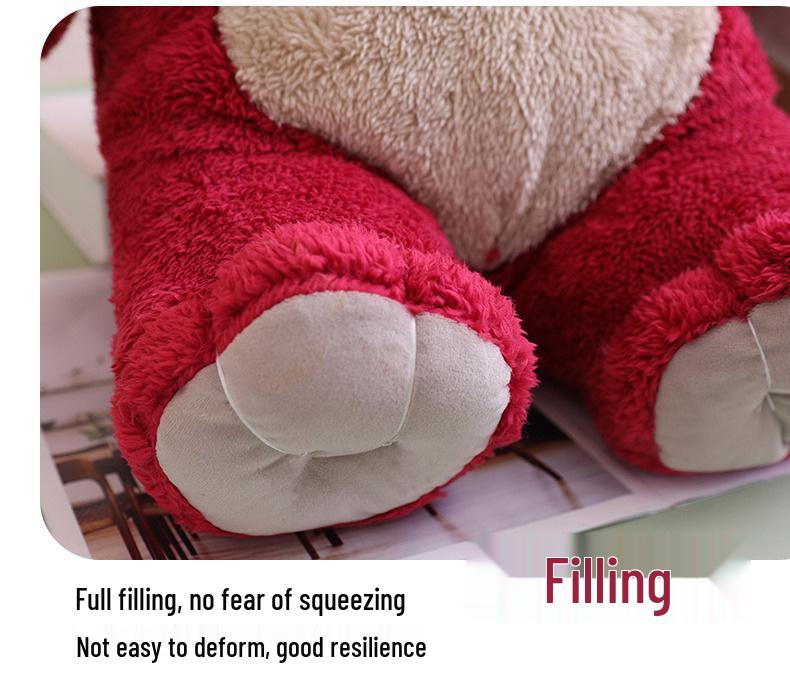 Strawberry Scented Large Plush Bear Hugging Pillow Doll for Kids