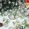 44-teiliges goldenes Weihnachtsbaumschmuck-Set Mattes und Glitzer-Finish zur Dekoration des Weihnachtsbaums Stabile Kunststoffkugeln mit Aufhängeschnüren