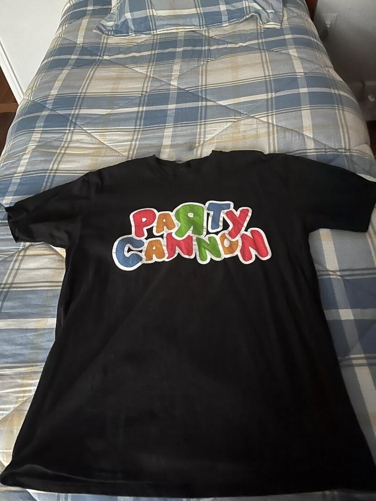 

Party Cannon logo Black Cotton Shirt Full size S5XL IA772 Unisex T-Shirt L