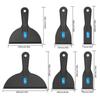 High-Quality Plastic Putty Knives Set 6Pieces Wall Putty Filler Spatula Scrapers for Patching, Smoothing, and Filling