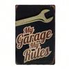 Vintage Metal Wall Art Poster for Cafe