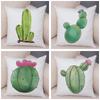 Sofa Zuhause Kissenbezug Aquarell Kaktus Dekorativer Druck Grüne Pflanze Kissen